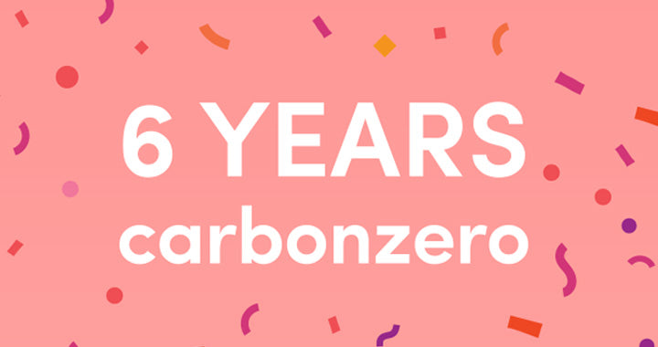 Celebrating SIX years of being carbonzero!