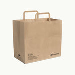 Flat Handle Kraft Paper Bag Small - FSC MIX