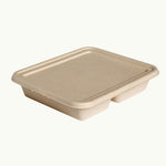 3 Compartment Sugarcane Box & Lid