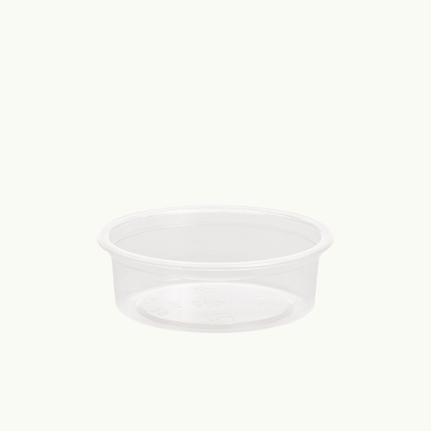 60ml clear bioplastic sauce container