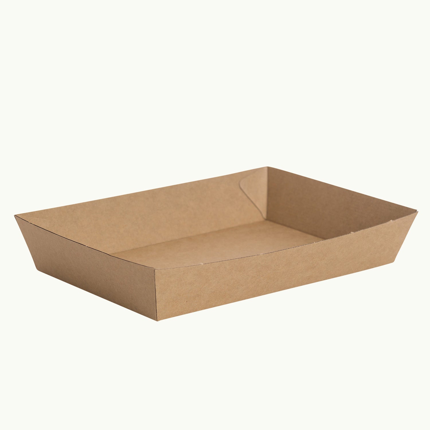 Ecoware kraft tray. Compostable paper packaging.