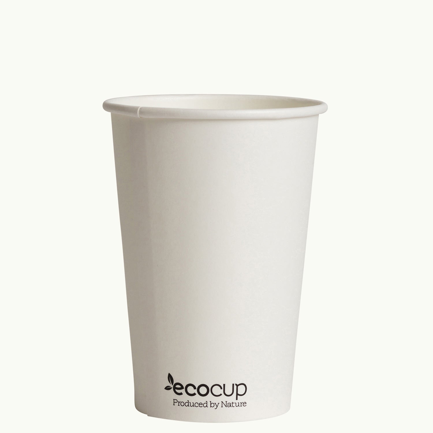 Single Wall Coffee Cup EcoCup - WHITE - FSC MIX 500 ml